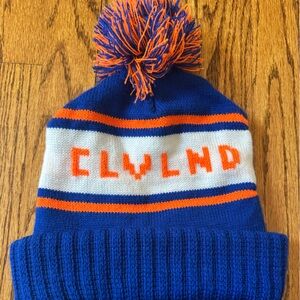 Vintage Cavs Colored Pom-Pom Beanie